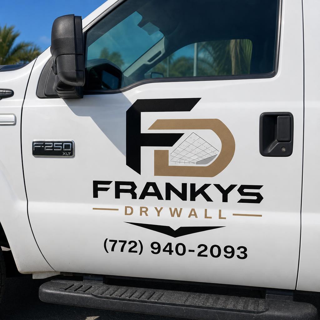 Franky's Drywall work truck